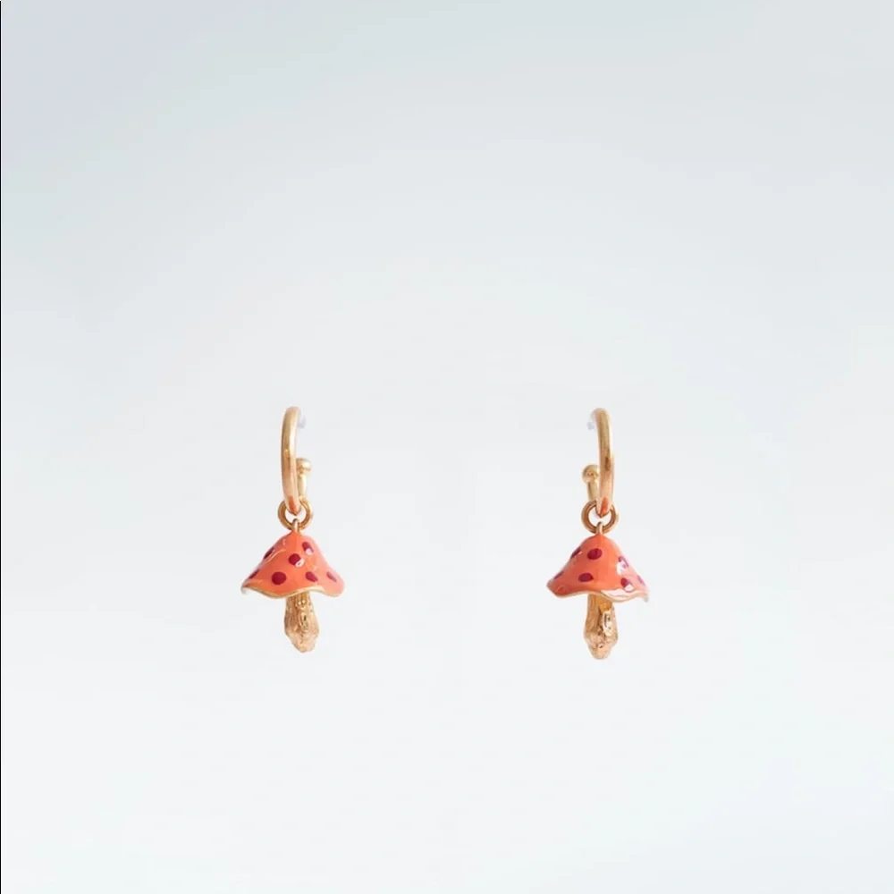 COPY - Zara mushroom earrings - Picture 1 of 1